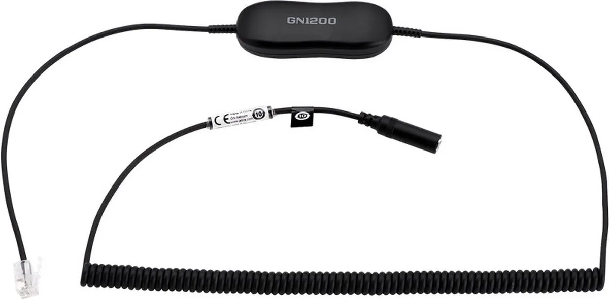 Jabra 88011-100 Telefoonkabel - Zwart