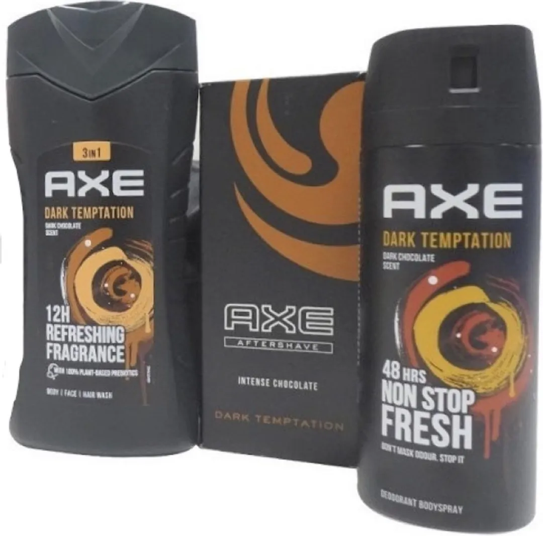Axe Dark Temptation Geschenkset - 400ml (3 Stuks)