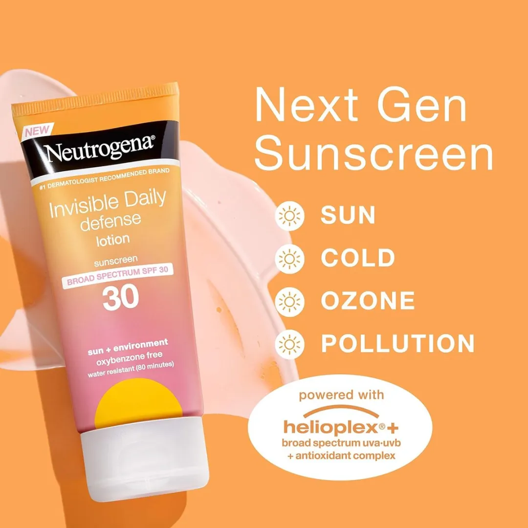 Neutrogena Invisible Daily Defense Zonnecrème Lotion SPF 30 88ml