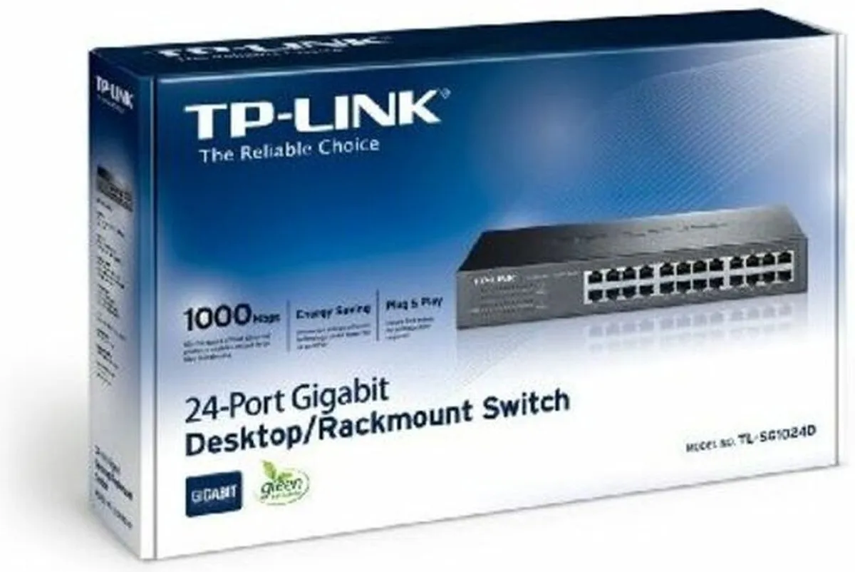 TP-Link TL-SG1024D 24-Poorts Switch - Grijs