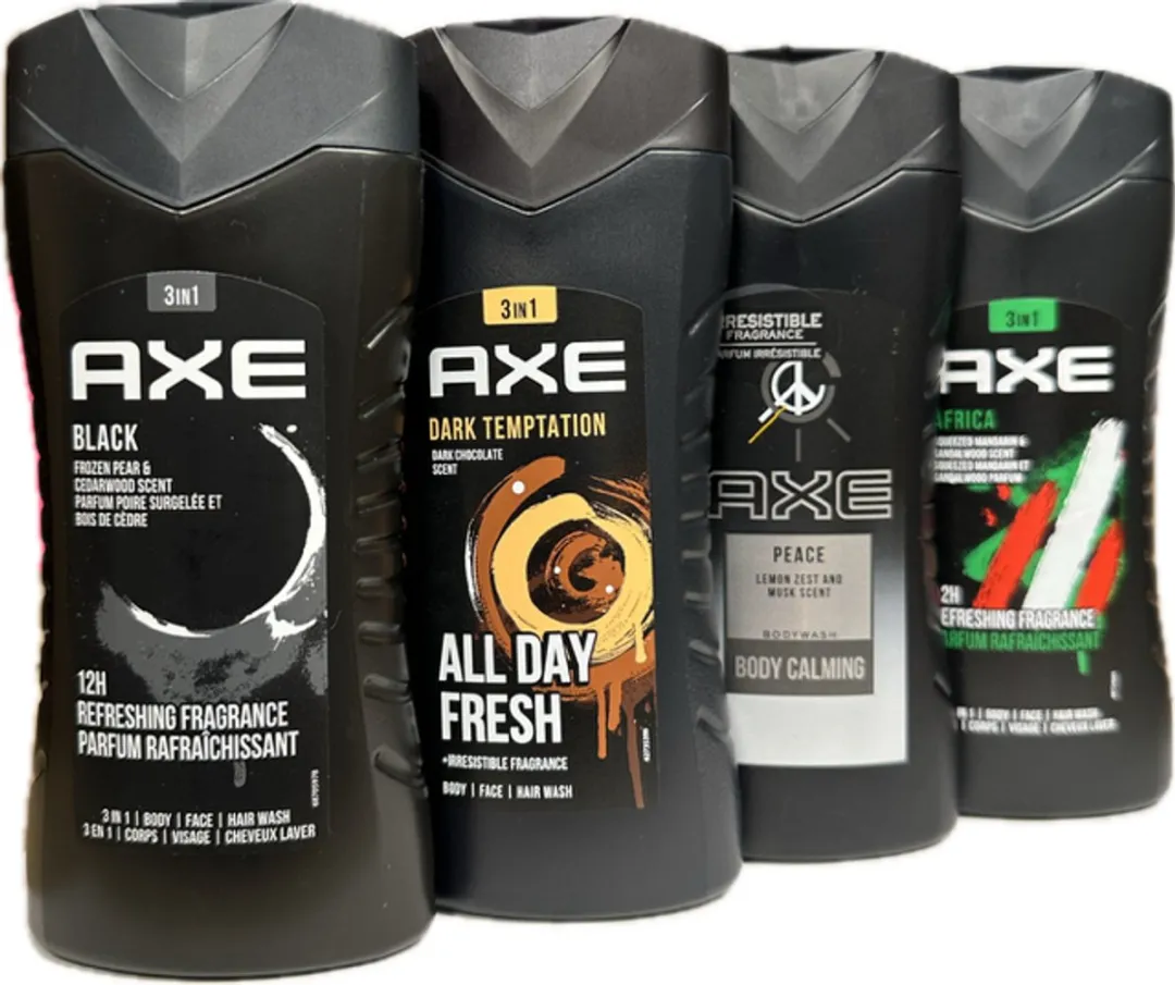 Axe 3-in-1 Douchegels Afrika/Black/Peace/Dark Temptation