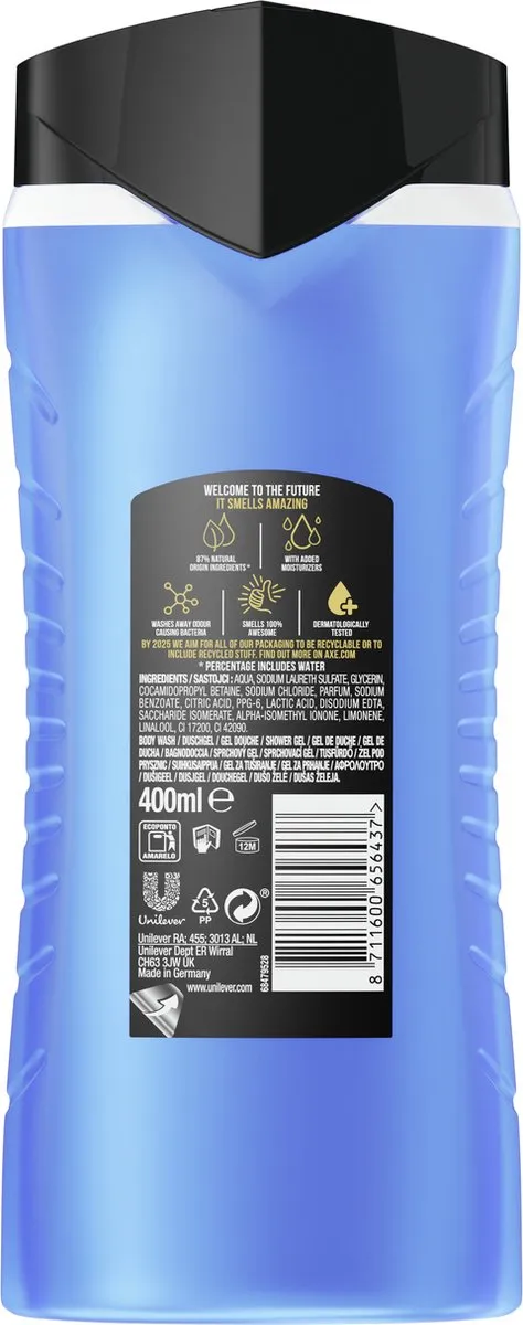 Axe Sport Blast Douchegel & Shampoo - 2400ml (6x400ml)