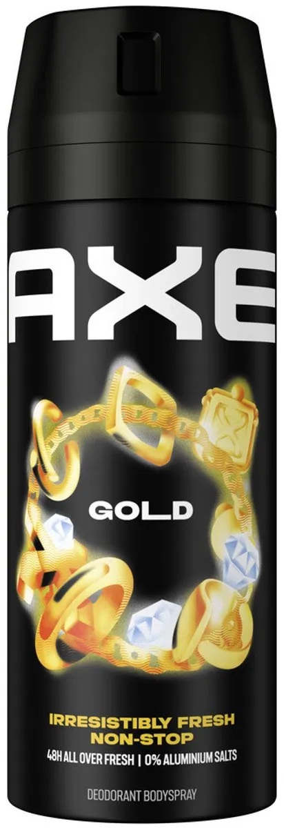 Axe Gold Bodyspray 150ml - 6 Stuks