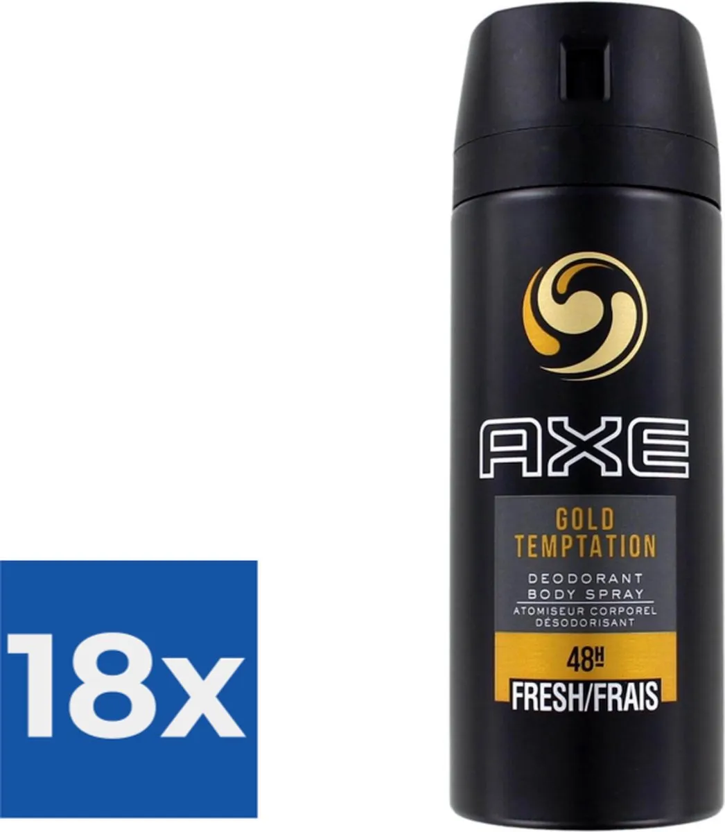 Axe Gold Temptation Deo 150ml - 18 Stuks