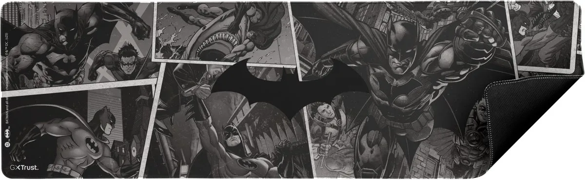 Trust GXT 759BM Batman XXL Gaming Muismat 930x300mm - Batman Zwart