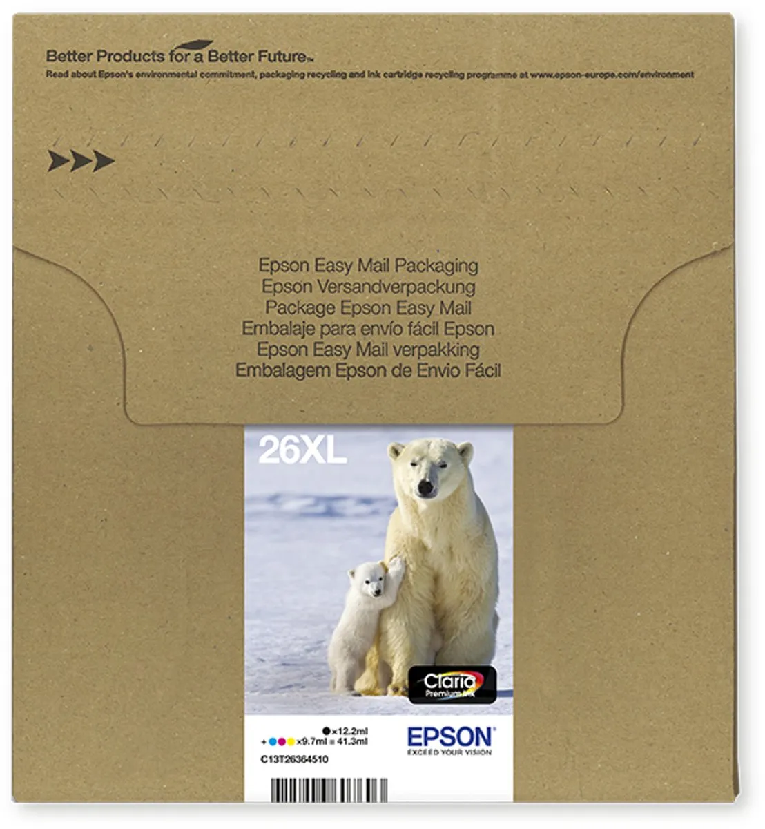 Epson 26XL MultiPack Inktcartridges - 12ml - Zwart
