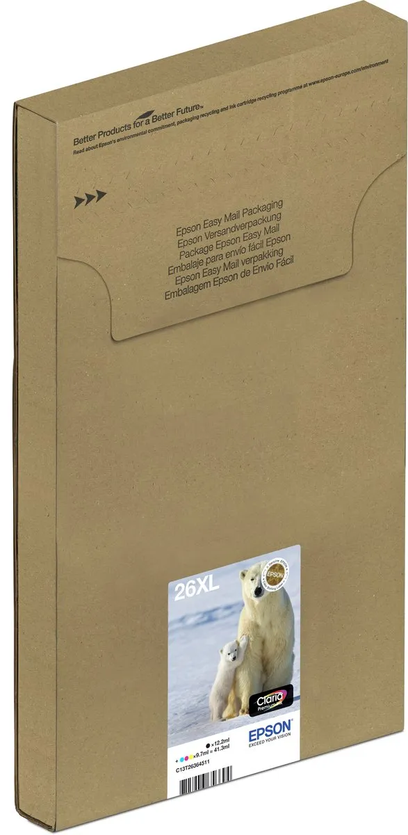 Epson 26XL MultiPack Inktcartridges - 12ml - Zwart