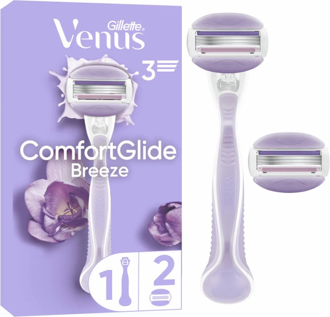 Gillette Venus ComfortGlide Breeze Scheersysteem - 3 Bladen - Paars