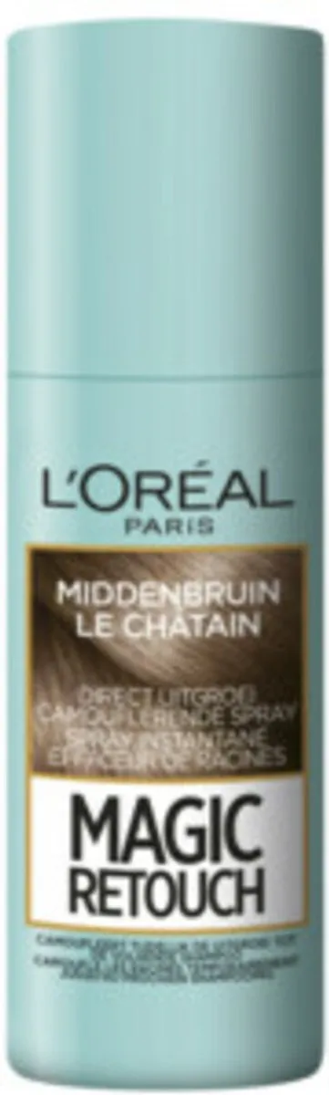 L'Oréal Paris Excellence Crème Haarverf Middenbruin + Magic Retouch Spray 75ml