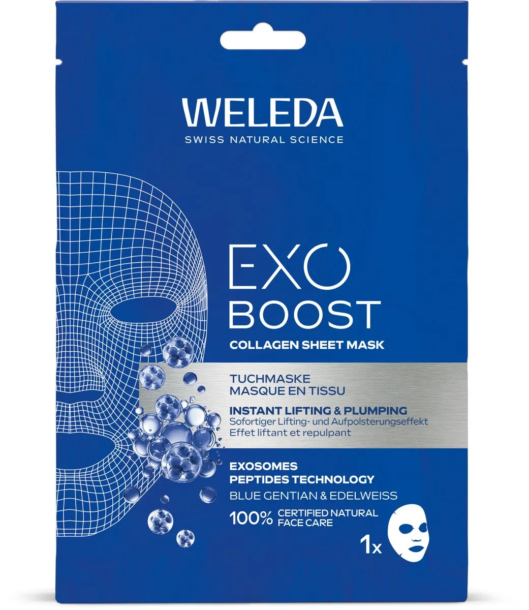 Weleda Exo Boost Collagen Sheet Mask - 3 Stuks 20ml