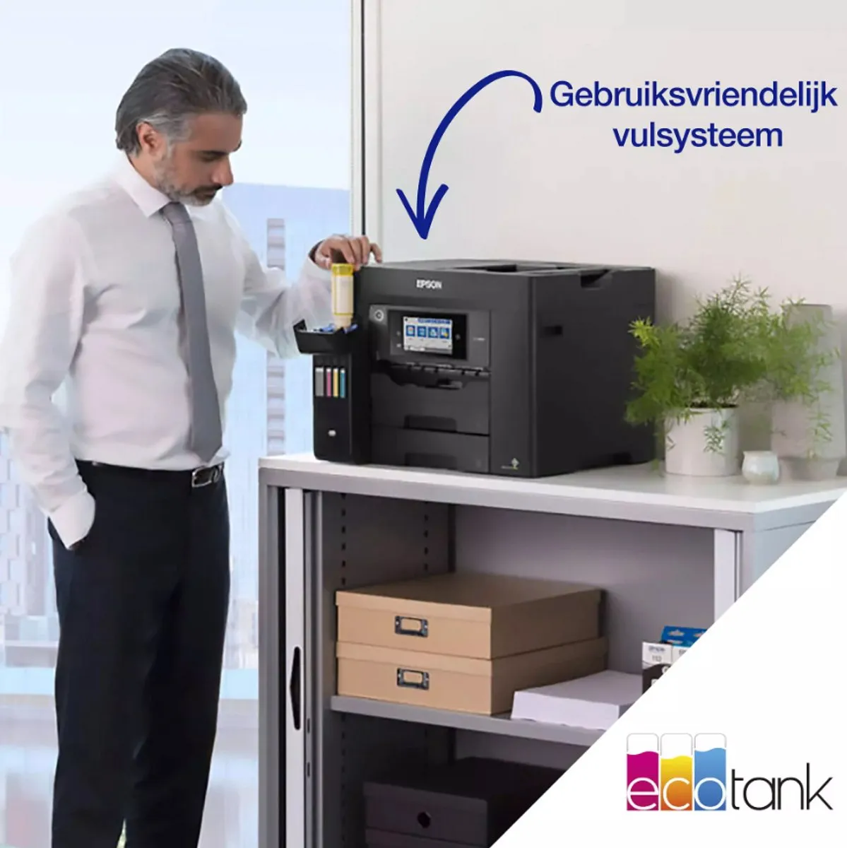 Epson EcoTank ET-5855 Inkjet Printer - Zwart - afbeelding 6 van 6