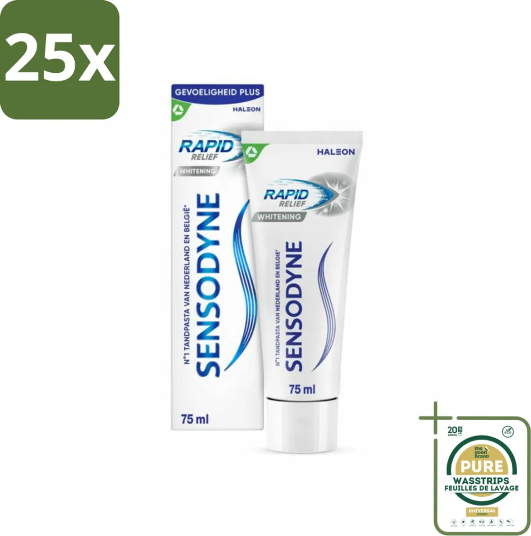 Sensodyne Rapid Relief Whitening Tandpasta 75ml