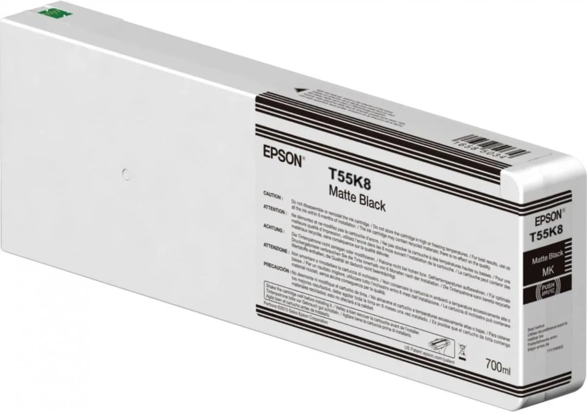 Epson C13T55K80N Inktcartridge Mat Zwart