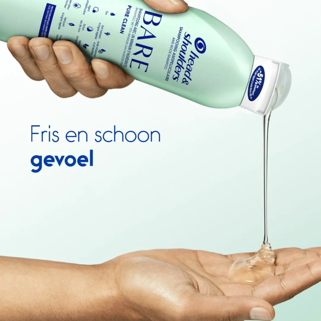 Head & Shoulders Anti-Roos Shampoo Bare Pure Clean 400ml