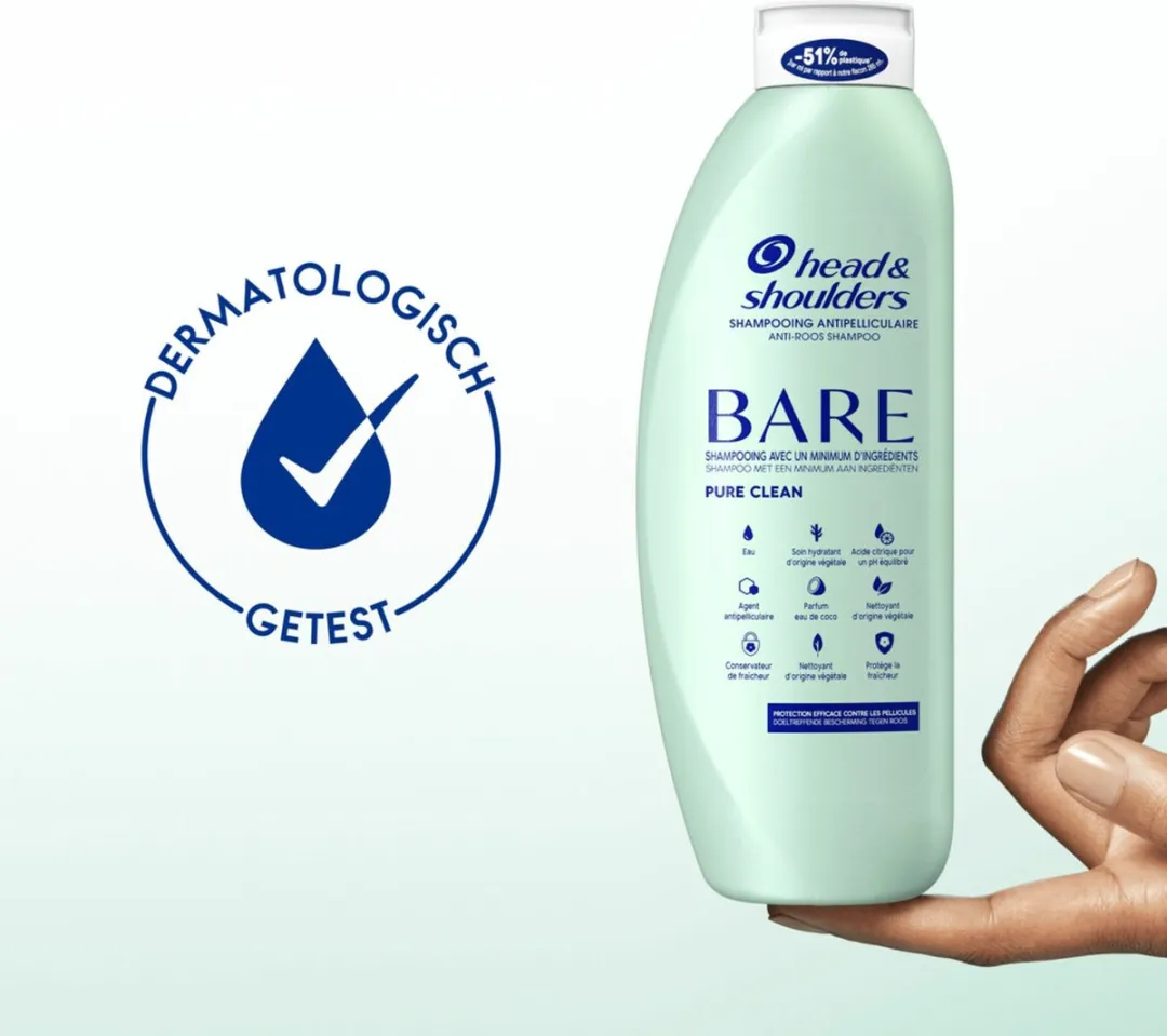 Head & Shoulders Anti-Roos Shampoo Bare Pure Clean 400ml