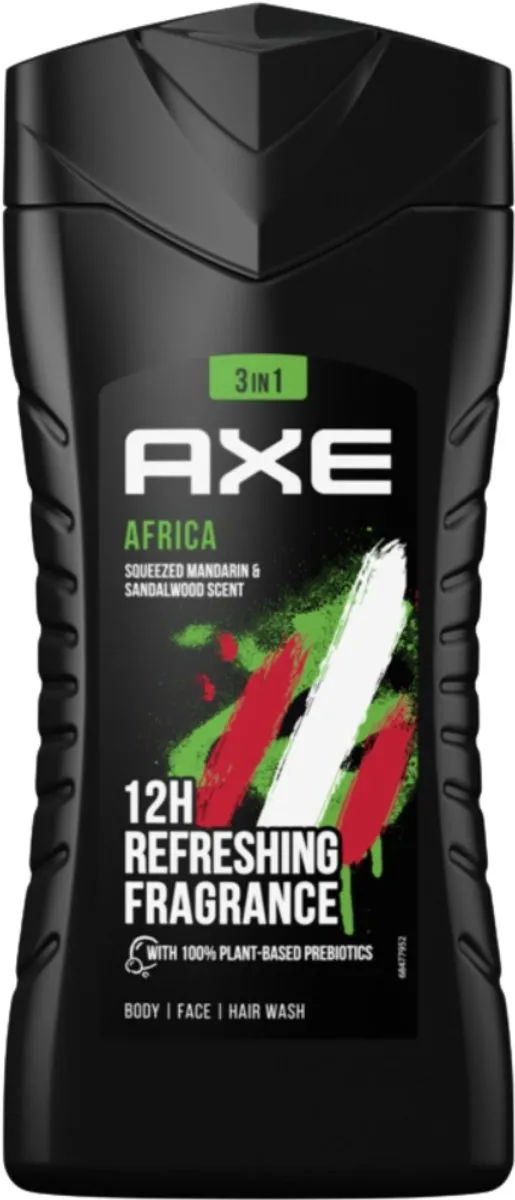 Axe Africa Douchegel 3-in-1 - 500ml (2x250ml) - Mandarijn & Sandelhout