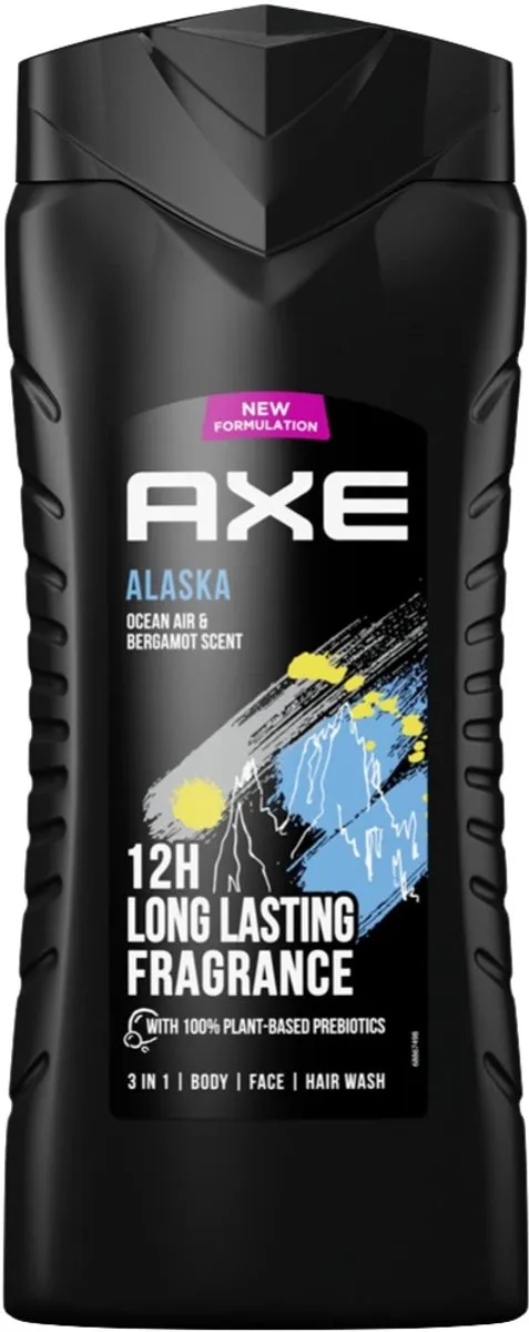 Axe Alaska Douchegel 3-in-1 - 1200ml (3x400ml) - Ocean Air & Bergamot
