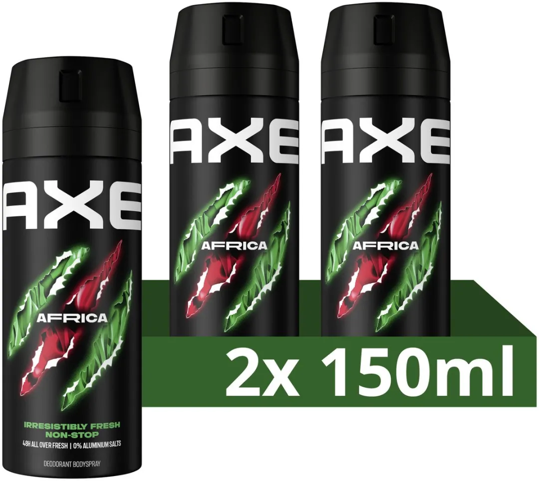 Axe Africa Deodorant Bodyspray - 2x150ml