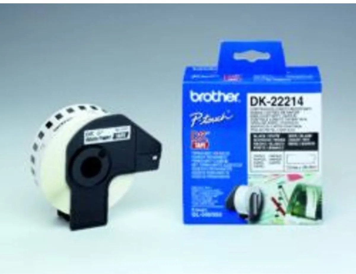 Brother DK-22214 Thermisch Papierband 12x30,48mm - Wit
