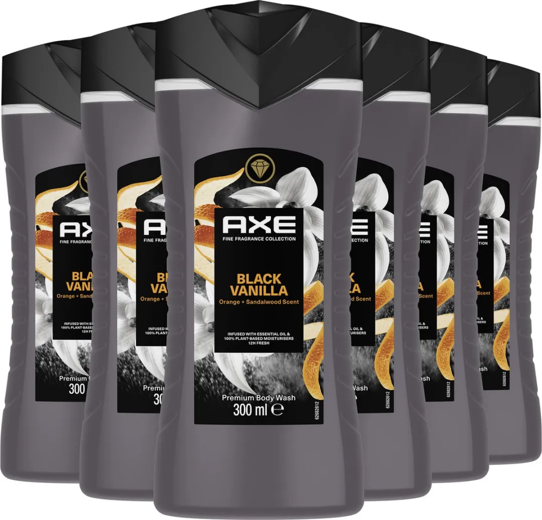 Axe Fine Fragrance Collection Black Vanilla Douchegel - 6x300ml
