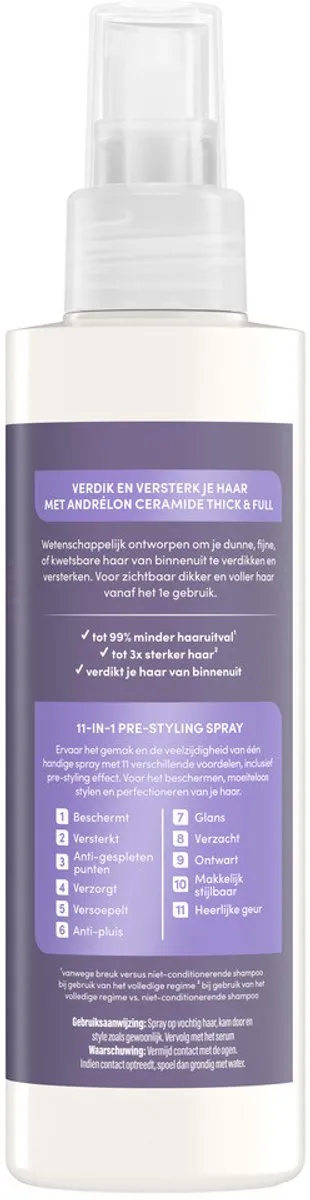 Andrélon Pro Care Ceramide Leave-In Spray 200ml - 6 Stuks
