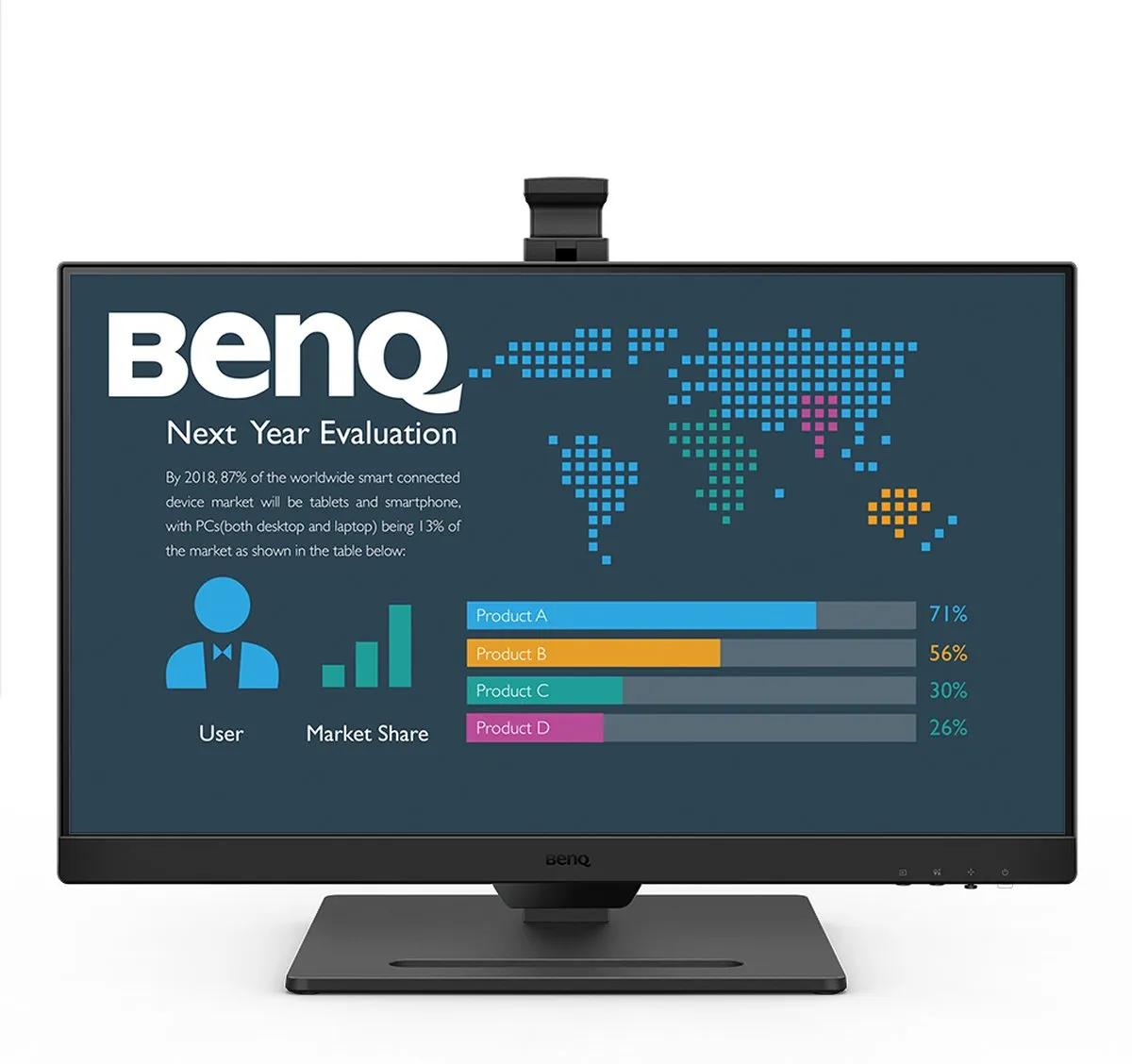 BenQ Full HD 24 Monitor GW2490T - Beeldscherm 100Hz - IPS - Full HD - 99% sRGB - EyeCare - 24 inch - Ergo Design- In hoogte verstelbaar