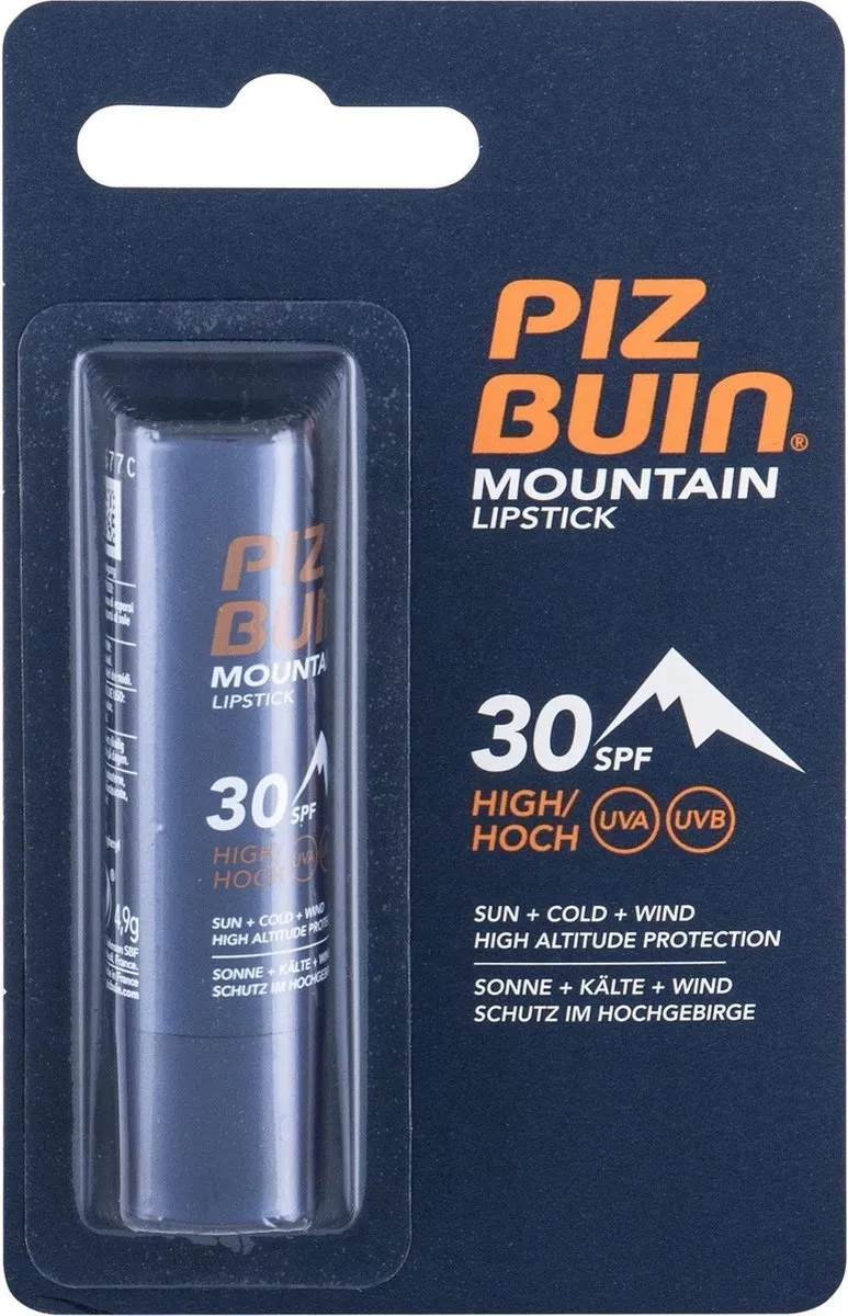 Piz Buin Mountain Lipstick SPF30 - 4.9ml Kleurloos