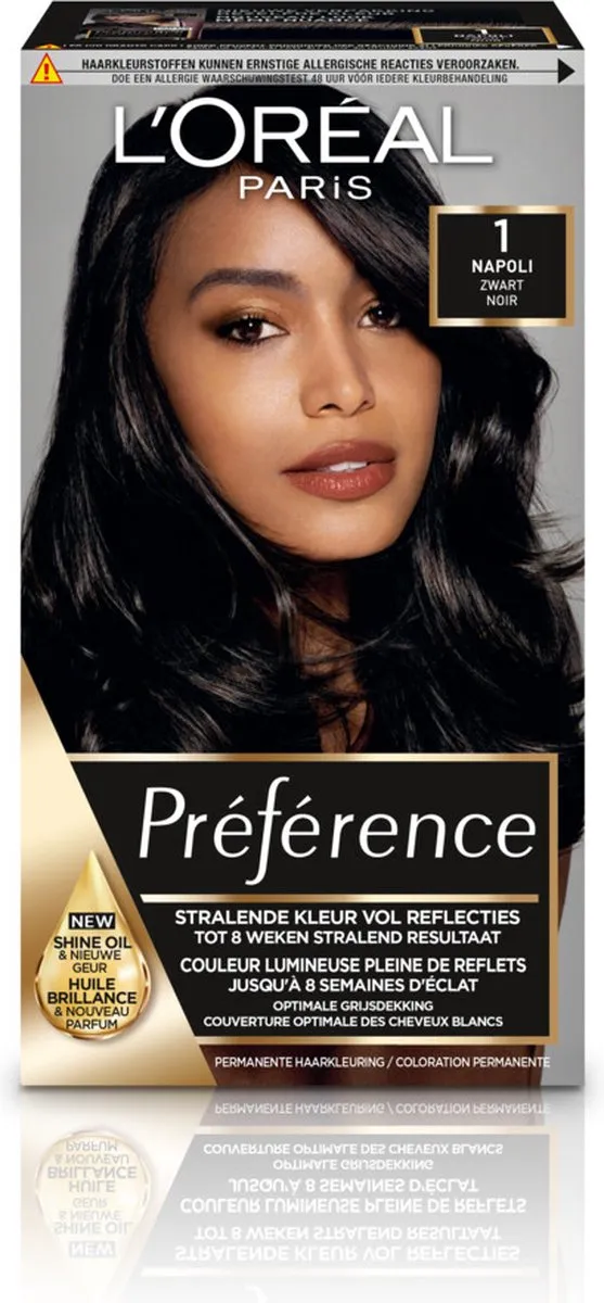 L'Oréal Paris Preference Haarkleuring 01 Napoli - 6 Stuks