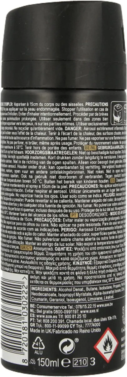 Axe Gold Temptation Bodyspray 150ml