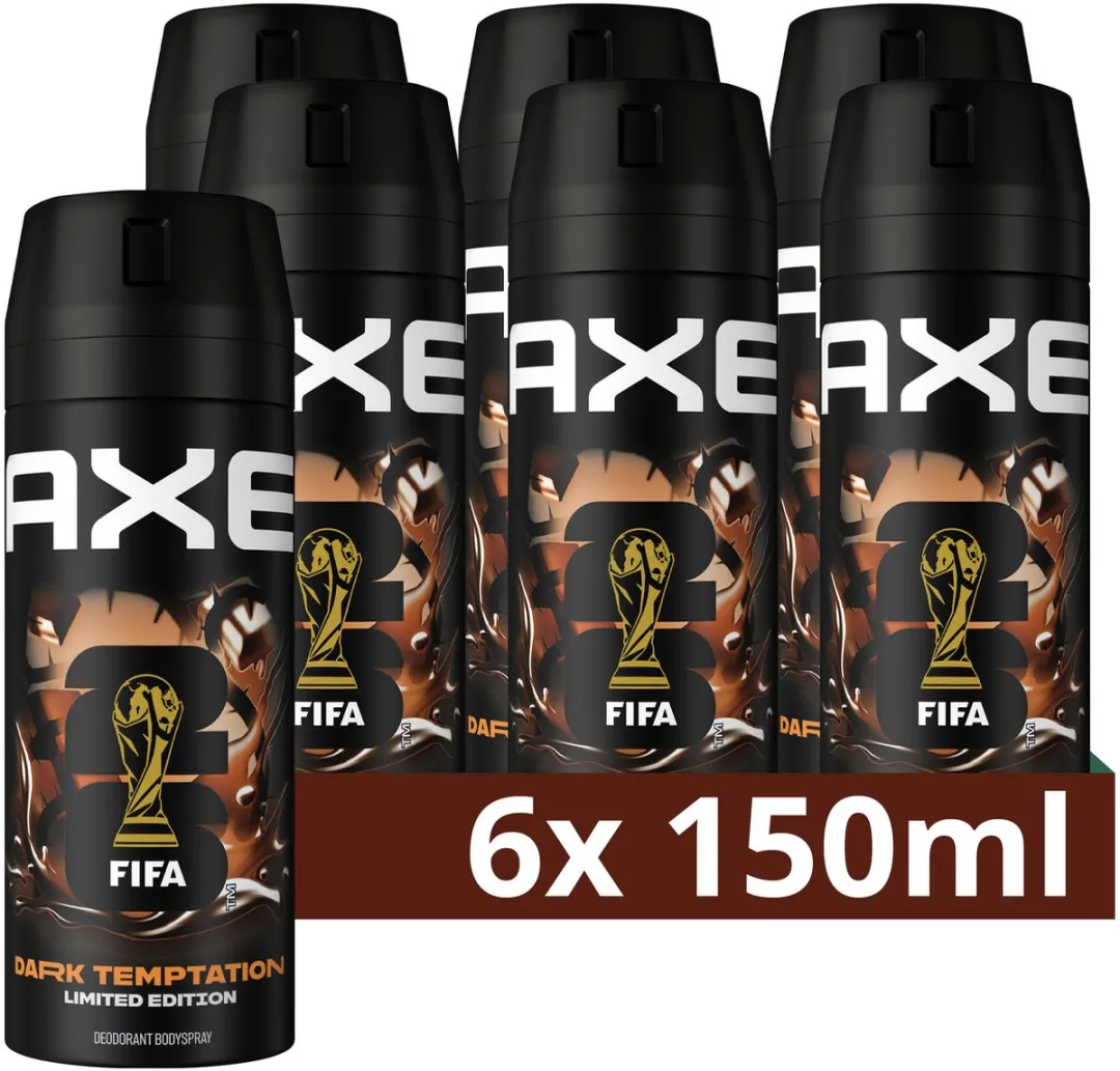 Axe Dark Temptation Bodyspray - 6x150ml