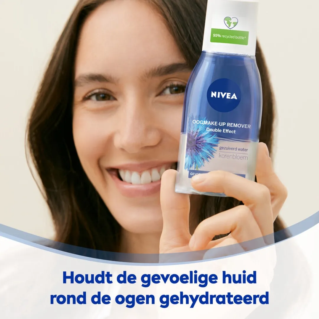 NIVEA Double Effect Oogmake-up Remover Waterproof - 6x125ml