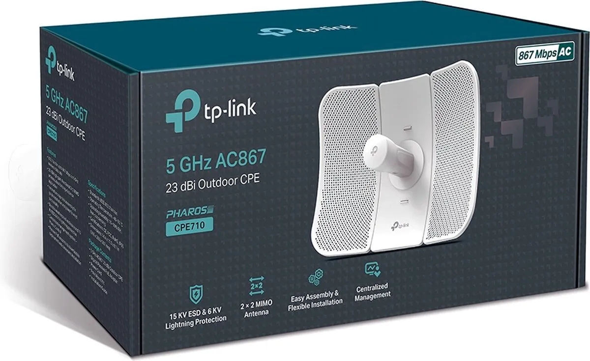 TP-Link CPE710 WAP 867 Mbit/s - 5GHz - Wit