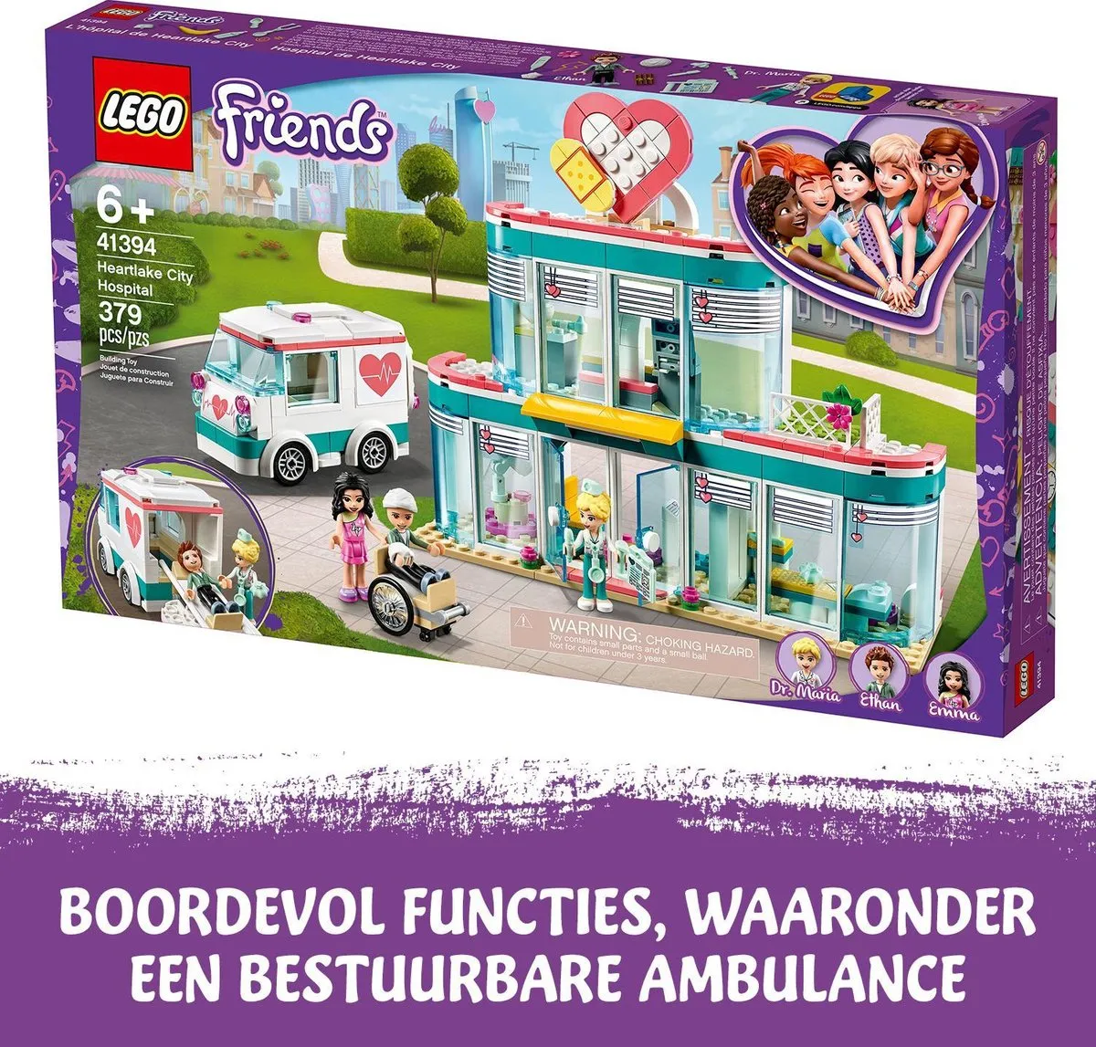 LEGO Friends Heartlake City Ziekenhuis 41394 - 379 Stukken - afbeelding 6 van 6