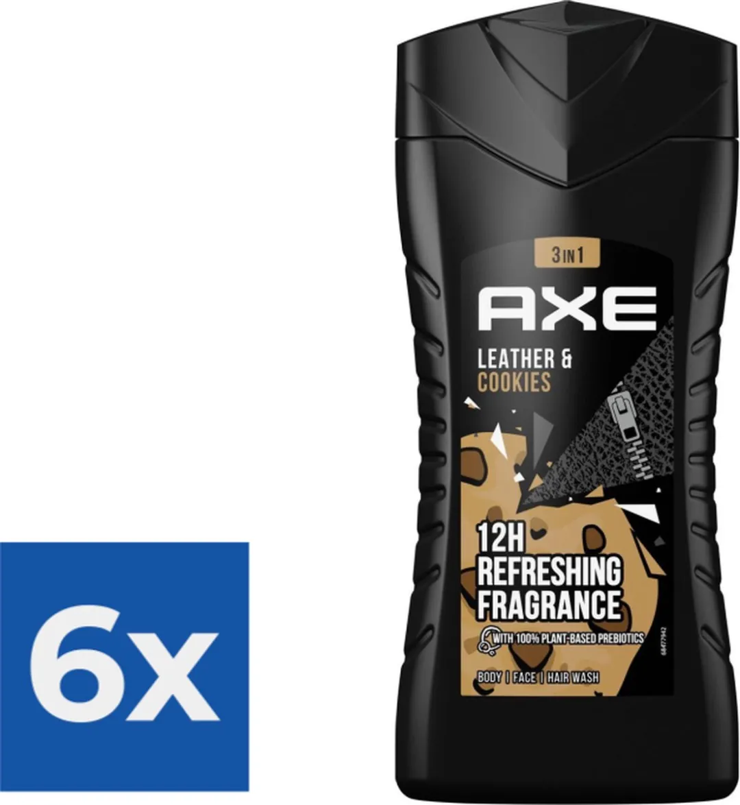 Axe Leather & Cookies Douchegel - 6x250ml
