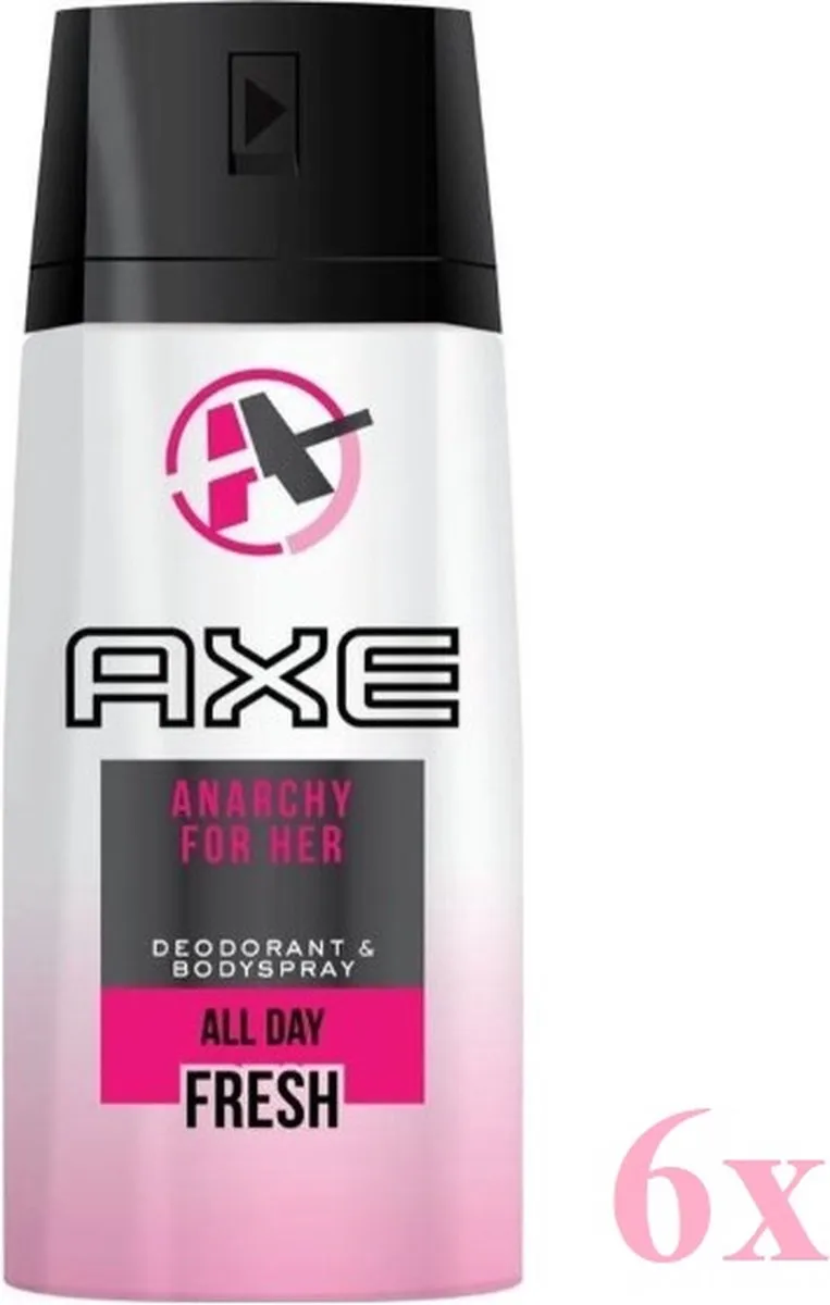 Axe Anarchy For Women Deodorant Spray 150ml - 6 Stuks