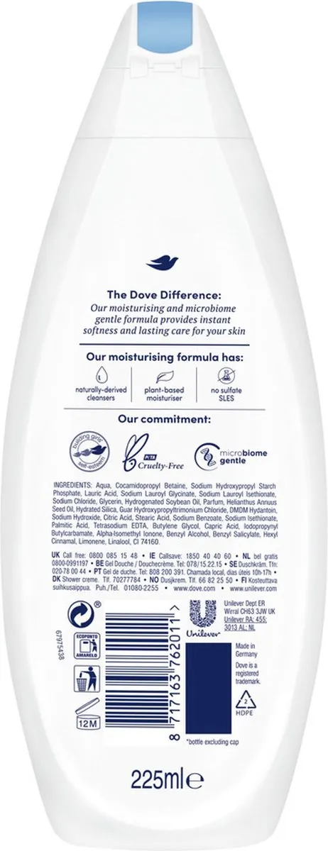 Dove Douchegel Neutral Gentle Scrub 250ml