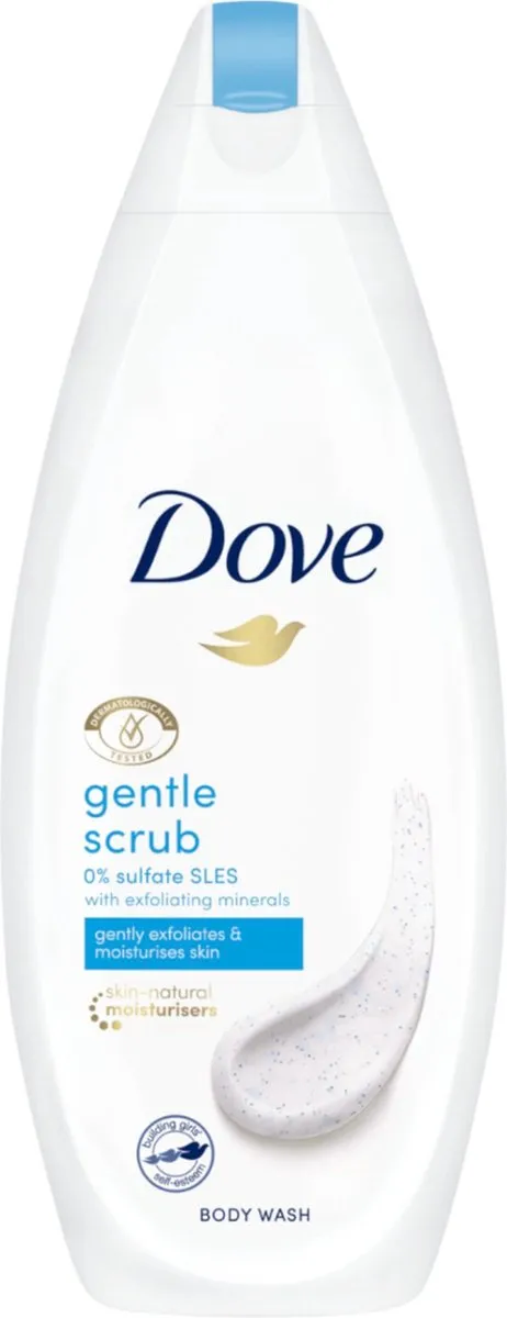Dove Douchegel Neutral Gentle Scrub 250ml - afbeelding 6 van 6
