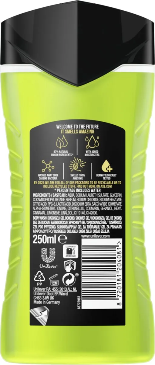 Axe Epic Fresh Douchegel & Shampoo 3-in-1 - 2400ml (6x400ml)