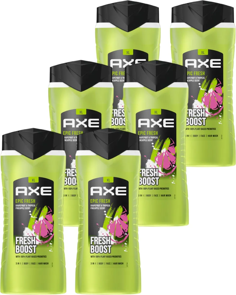 Axe Epic Fresh Douchegel & Shampoo 3-in-1 - 2400ml (6x400ml)