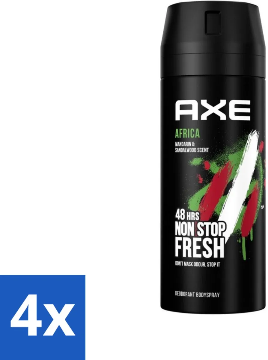 Axe Deodorant Bodyspray Africa Mandarin & Sandalwood 600ml
