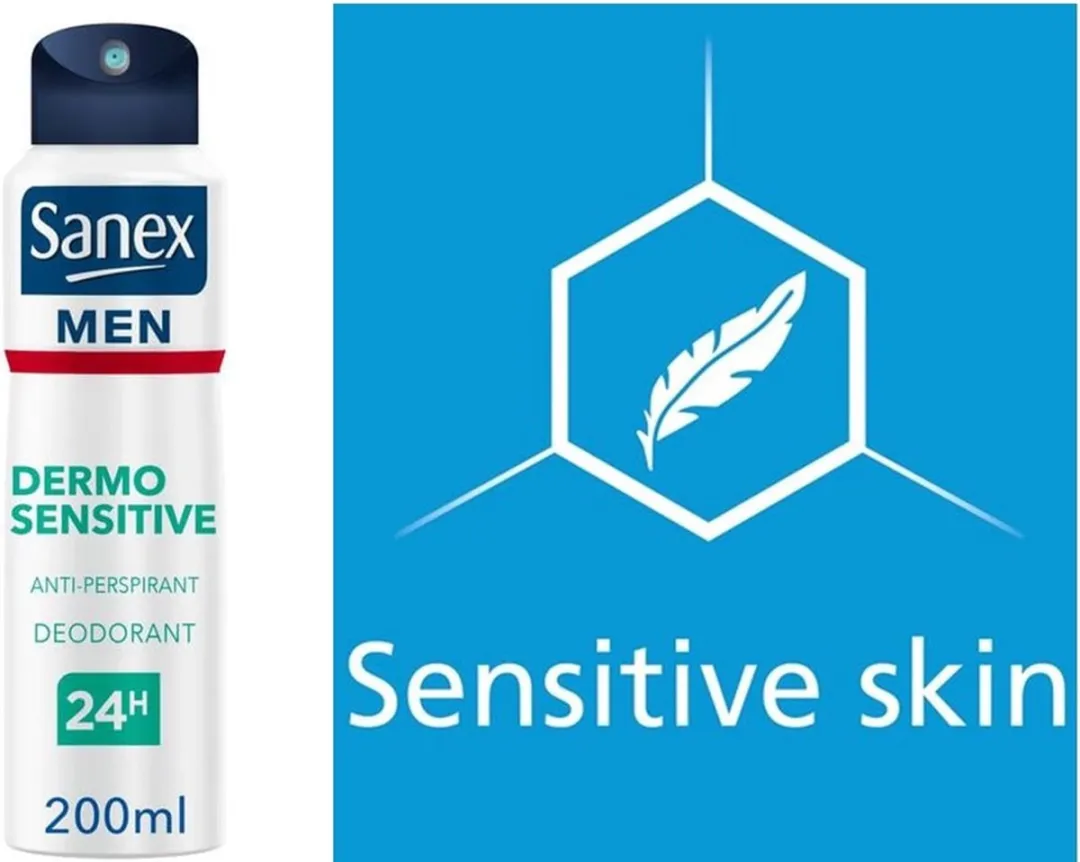 Sanex Deo Spray Dermo Sensitive Men 200ml - afbeelding 4 van 6