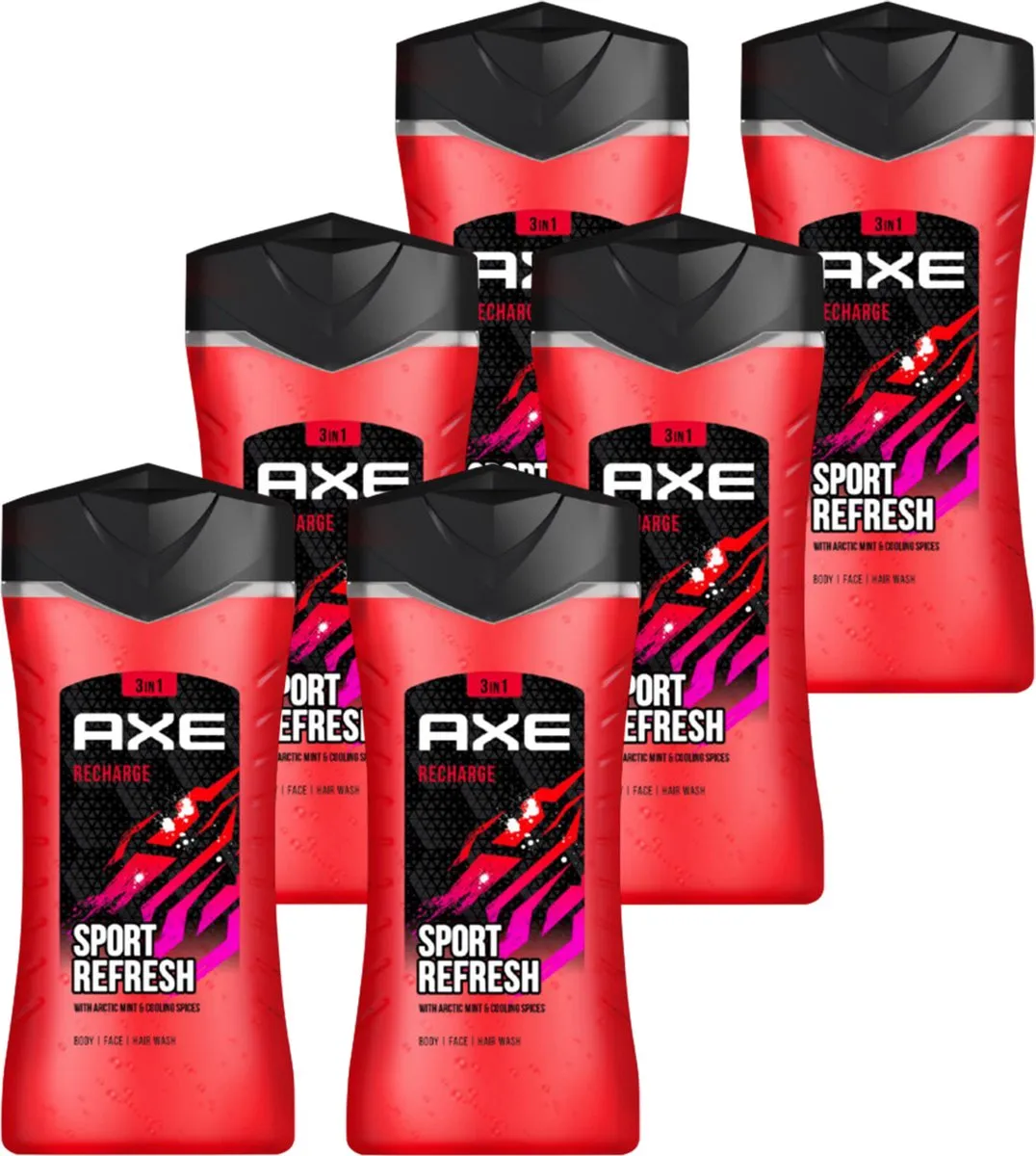 Axe 3-in-1 Sport Recharge Douchegel/Geocratic/Shampoo