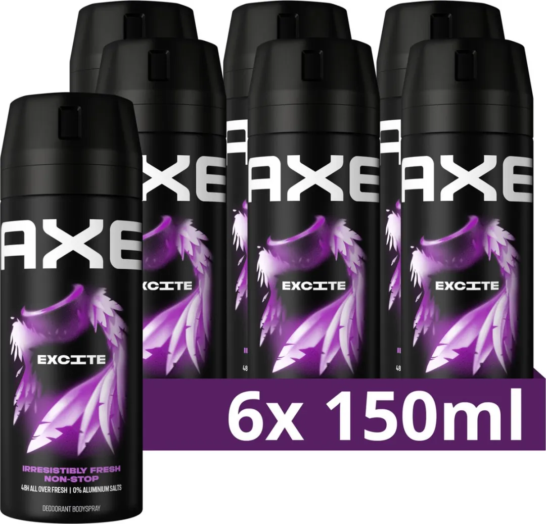 Axe Excite Bodyspray - 6x150ml