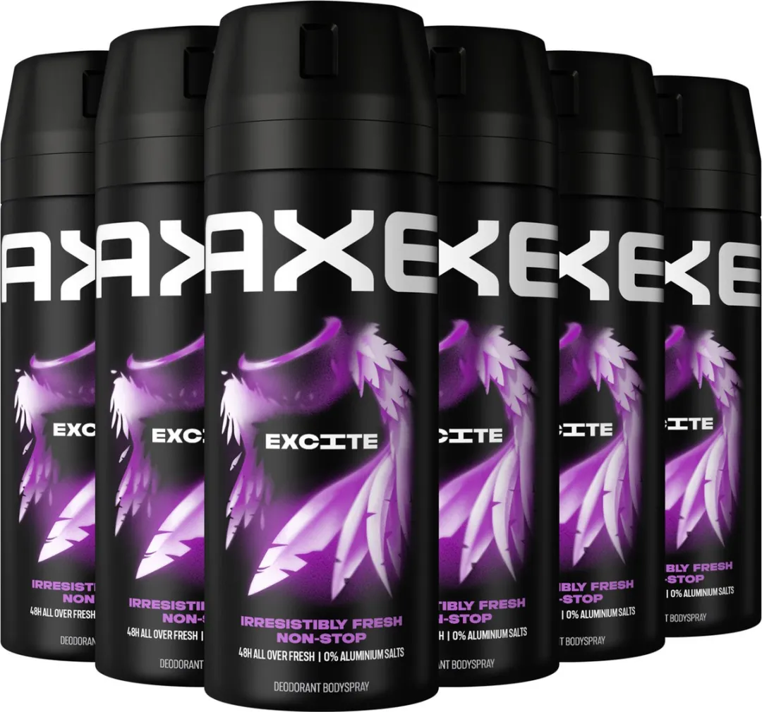 Axe Excite Bodyspray - 6x150ml
