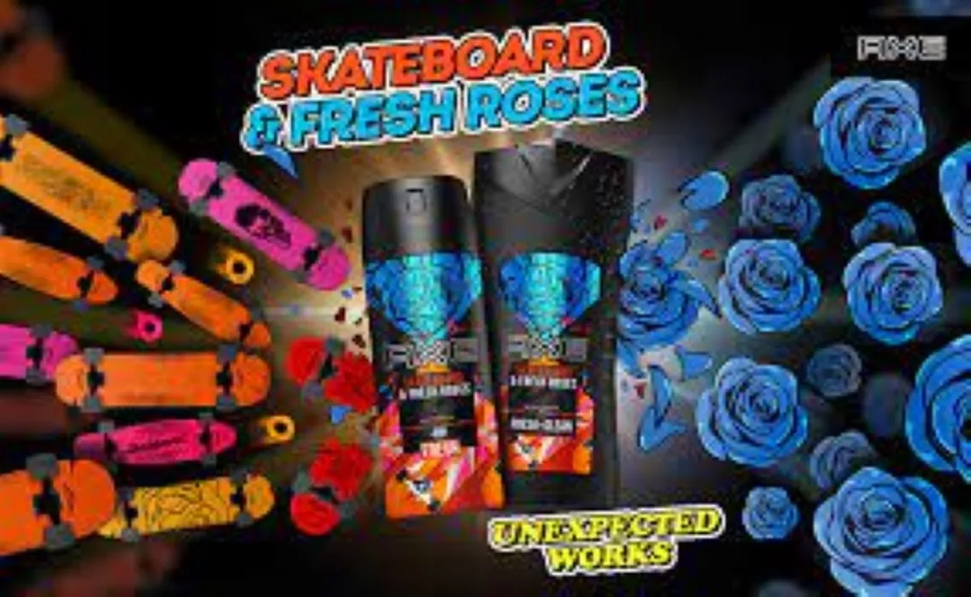 Axe Douchegel Skateboard & Fresh Roses - 6x250ml