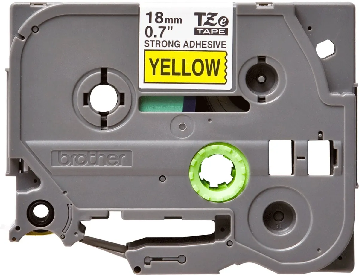 Brother TZ-S641 18mm Labelrol - 8ml - Zwart/Geel