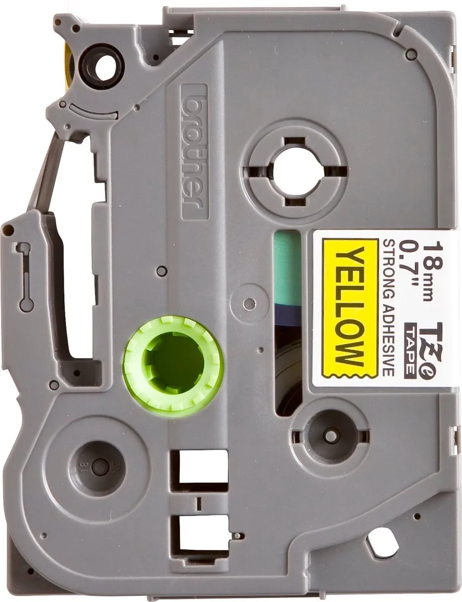 Brother TZ-S641 18mm Labelrol - 8ml - Zwart/Geel - afbeelding 6 van 6