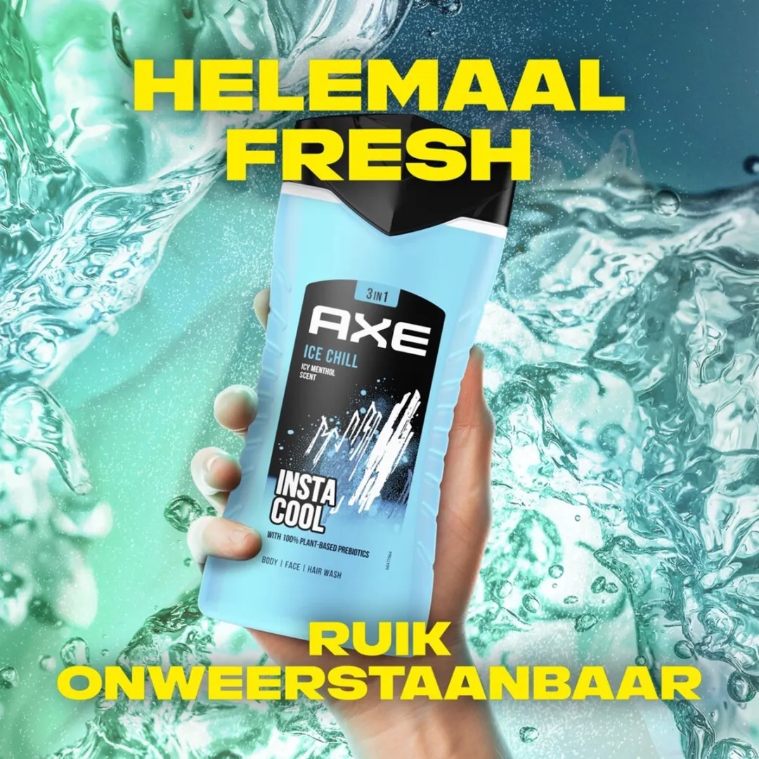 Axe Ice Chill 3-in-1 Douchegel 250ml - 24 Stuks