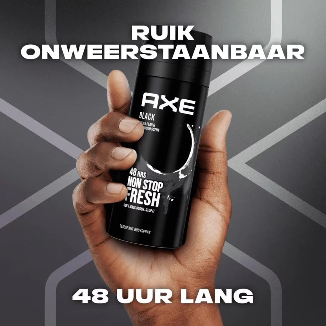 Axe Black Body Spray 150ml - 6 Stuks