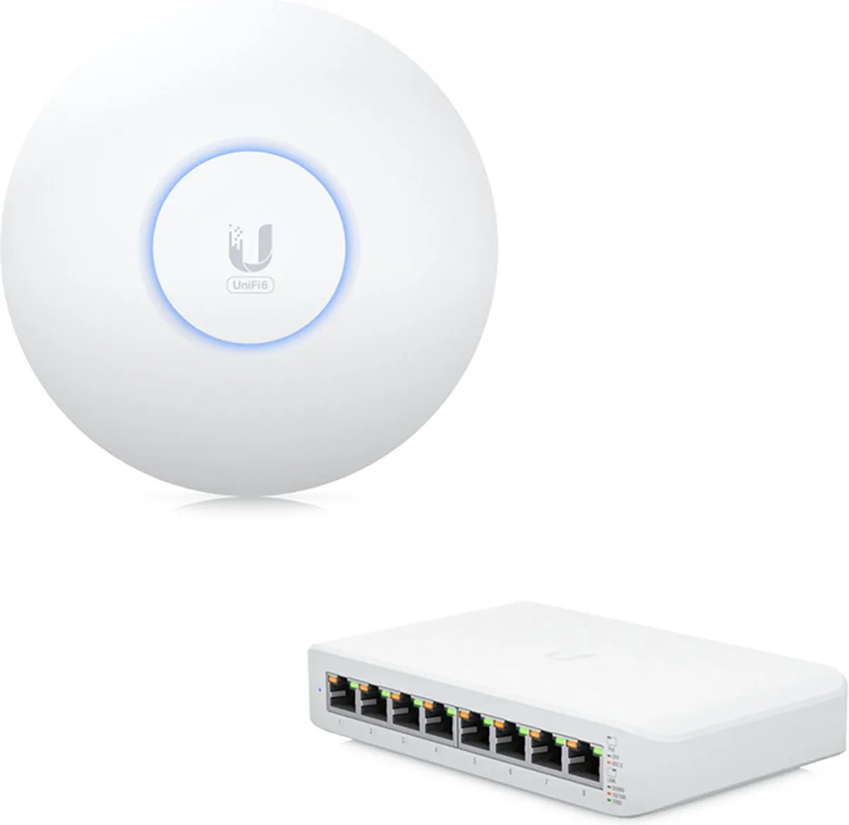 Ubiquiti UniFi 6+ U6+-USW-Lite-8 Netwerkset
